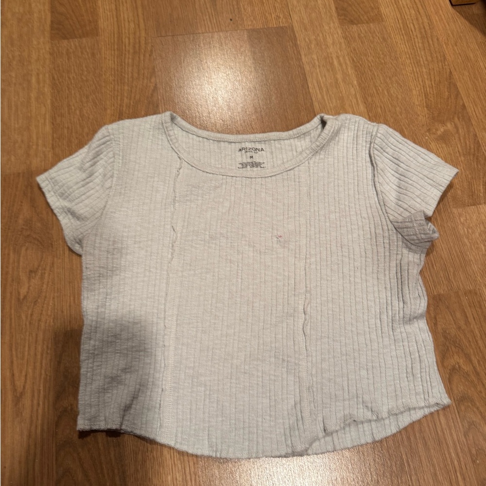 Arizona Tan Ribbed Crop Top